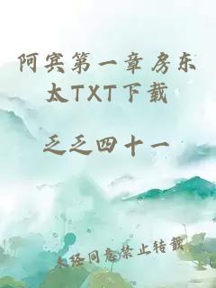 阿宾第一章房东太TXT下载